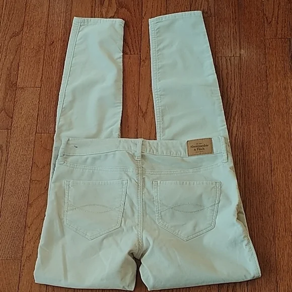 Abercrombie & Fitch Skinny Jeans Beige Sz 2 W26 - Picture 3 of 8